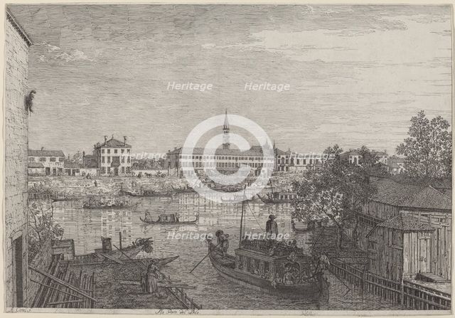 Ale Porto del Dolo, c. 1735/1746. Creator: Canaletto.
