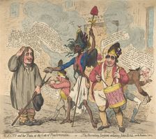 Alecto and Her Train, at the Gate of Pandaemonium:-or-The Recruiting Sarjeant Enli..., July 4, 1791. Creator: James Gillray