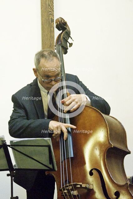 Alec Dankworth, Simon Spillett Quartet, National Jazz Archive Loughton Essex, 15 Feb 2020. Creator: Brian O'Connor.