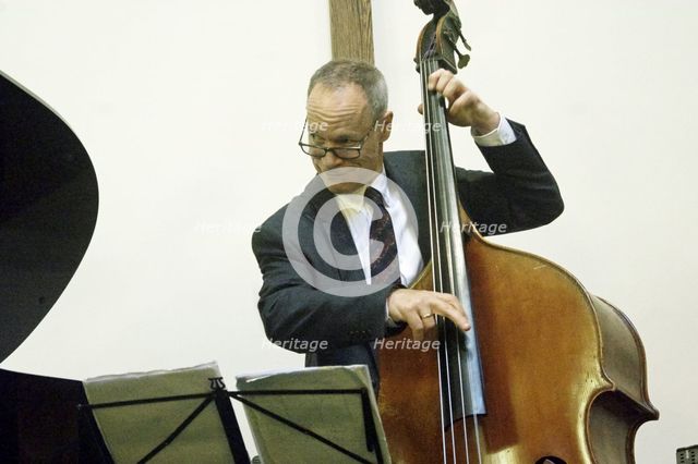 Alec Dankworth, Simon Spillett Quartet, National Jazz Archive Loughton Essex, 15 Feb 2020. Creator: Brian O'Connor.