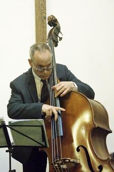 Alec Dankworth, Simon Spillett Quartet, National Jazz Archive Loughton Essex, 15 Feb 2020. Creator: Brian O'Connor