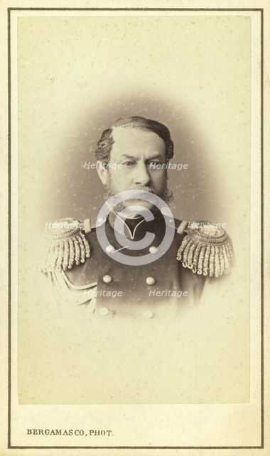 Aleksandr Evgenevich Timashev, head-and-shoulders portrait, facing front..., between 1880 and 86. Creator: Unknown.