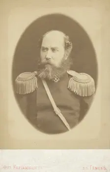 Aleksandr Yagodkin, half-length portrait, facing slightly left, between 1880 and 1886. Creator: Unknown