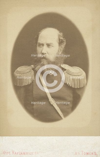 Aleksandr Yagodkin, half-length portrait, facing slightly left, between 1880 and 1886. Creator: Unknown.