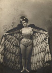 Aleksandra Semenovna Lavrent'eva, Sister of Photographer A.S. Lavrent'ev, in a Ballet Costume, 1900. Creator: AS Lavrentev