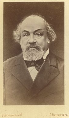 Aleksei Feofilaktovich Pisemskii, head-and-shoulders portrait, facing front, between 1880 and 1886 Creator: Unknown