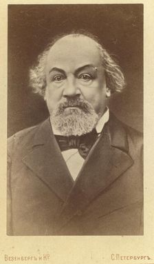 Aleksei Feofilaktovich Pisemskii, head-and-shoulders portrait, facing front, between 1880 and 1886 Creator: Unknown