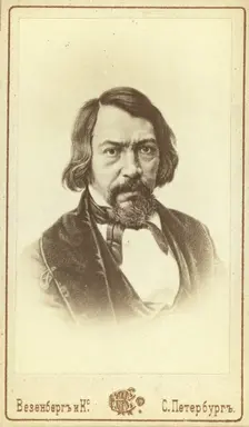 Aleksei Stepanovich Khomiakov, head-and-shoulders portrait, facing..., between 1880 and 1886. Creator: Unknown