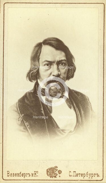 Aleksei Stepanovich Khomiakov, head-and-shoulders portrait, facing..., between 1880 and 1886. Creator: Unknown.