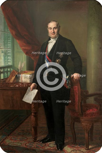 Alejandro Mon y Menéndez, 1850. Creators: Bernardo López y Piquer, Vicente Lopez y Portana.