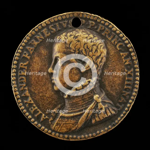 Alessandro Farnese, 1545-1592, 3rd Duke of Parma and Piacenza 1586, probably 1558. Creator: Gianpaolo Poggini.