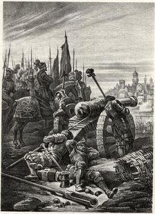 Alessandro Farnese troops lay siege to the city of Antwerp in 1585