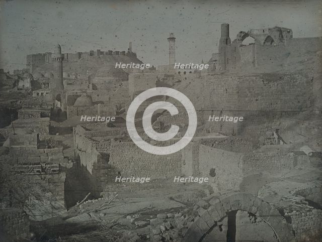 Aleppo, Viewed from the Antioch Gate, 1844. Creator: Joseph Philibert Girault De Prangey.