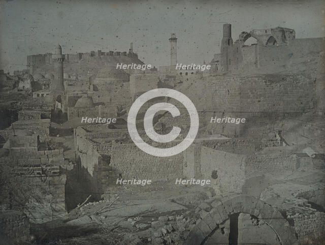 Aleppo, Viewed from the Antioch Gate, 1844. Creator: Joseph Philibert Girault De Prangey.