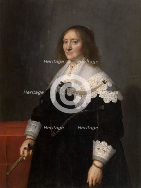 Aletta Brasser, Wife of Cornelis Haga, 1641. Creator: Michiel van Mierevelt.