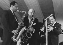 Alex Welsh, Al Gay, Bud Freeman, Manchester Jazz Festival, 1963. Creator: Brian Foskett