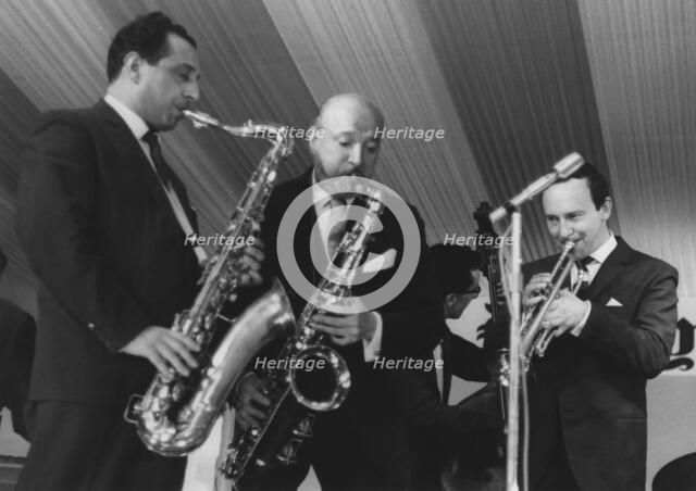 Alex Welsh, Al Gay, Bud Freeman, Manchester Jazz Festival, 1963. Creator: Brian Foskett.