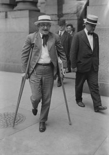 Alex. Berkman [on crutches], 1917. Creator: Bain News Service