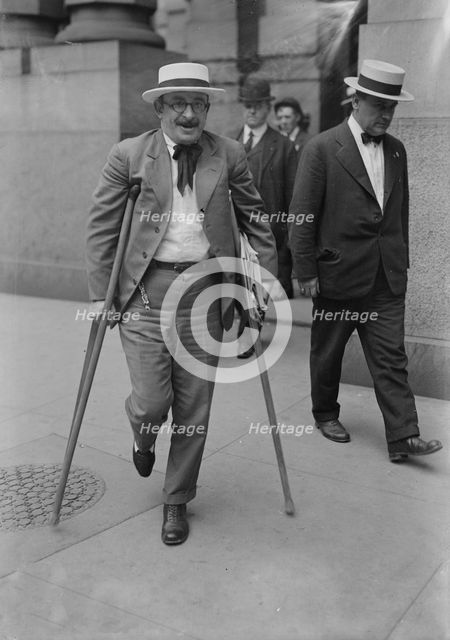 Alex. Berkman [on crutches], 1917. Creator: Bain News Service.