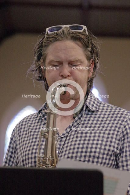 Alex Bondono, Alex Bondono’s Horace Silver Sextet, Jazz at St Andrews Church, Hove, July 2022. Creator: Brian O'Connor.