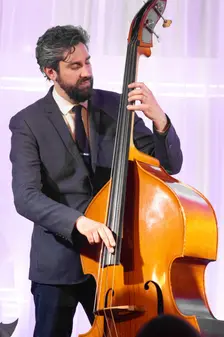 Alex Gilson, Adrian Cox Trio, Watermill Jazz Club, Dorking, Surrey, Feb 2026. Creator: Brian O'Connor