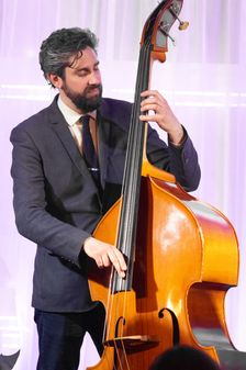 Alex Gilson, Adrian Cox Trio, Watermill Jazz Club, Dorking, Surrey, Feb 2026. Creator: Brian O'Connor