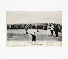 Alex Herd putting at the Open Championship, c1902. Creator: Unknown