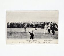 Alex Herd putting at the Open Championship, c1902. Creator: Unknown