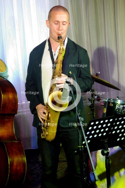 Alex Hitchcock, Watermill Jazz Club, Dorking, Surrey, 20 Sept 2022. Creator: Brian O'Connor.