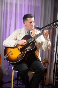 Alex Honey Boulton, Adrian Cox Trio, Watermill Jazz Club, Dorking, Surrey, Feb 2026. Creator: Brian O'Connor