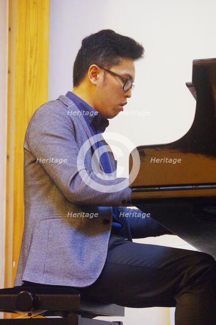 Alex Ho, Gary Crosby Sextet, National Jazz Archive, Loughton, Essex, Oct 2023. Creator: Brian O'Connor.