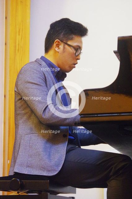Alex Ho, Gary Crosby Sextet, National Jazz Archive, Loughton, Essex, Oct 2023. Creator: Brian O'Connor.
