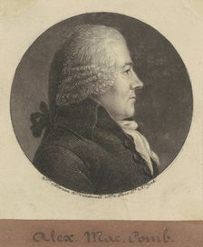 Alexander Macomb, 1796-1797. Creator: Charles Balthazar Julien Févret de Saint-Mémin