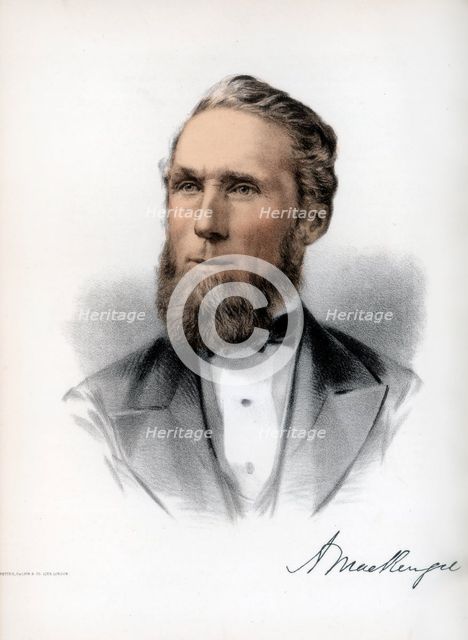 Alexander Mackenzie, second Prime Minister of Canada, c1890.Artist: Cassell, Petter & Galpin