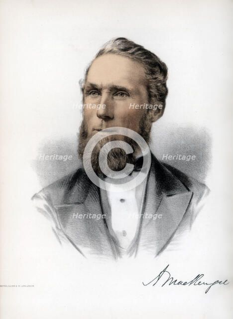 Alexander Mackenzie, second Prime Minister of Canada, c1890.Artist: Cassell, Petter & Galpin