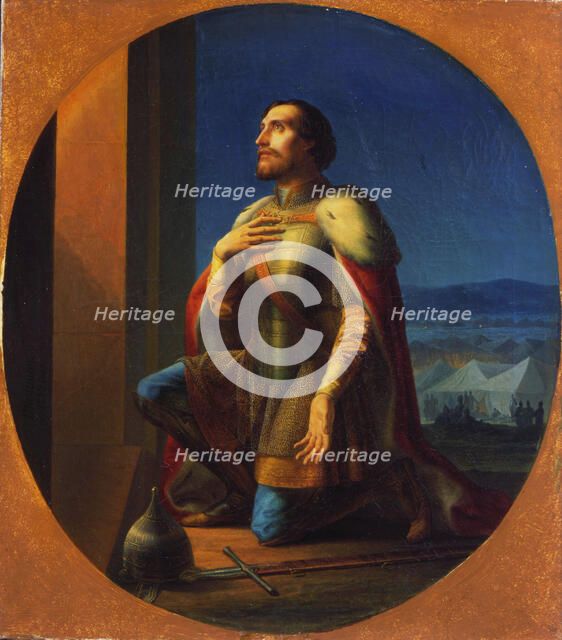 'Alexander Nevsky, Grand Prince of Novgorod and Vladimir', 1855. Artist: Pyotr Shamshin