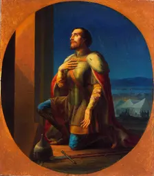 Alexander Nevsky, Grand Prince of Novgorod and Vladimir 1855. Artist: Pyotr Shamshin