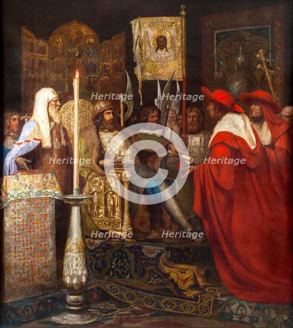 Alexander Nevsky Receiving Papal Legates.
