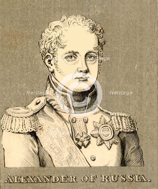 'Alexander of Russia', (1777-1825), 1830. Creator: Unknown.