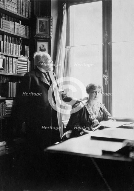 Alexander Onegin, Russian author and historian, and ballerina Tamara Karsavina, early 20th century.  Artist: Anon