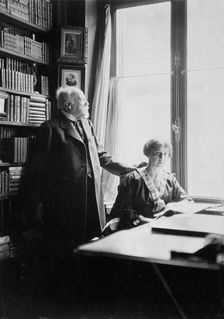 Alexander Onegin, Russian author and historian, and ballerina Tamara Karsavina, early 20th century. Artist: Anon