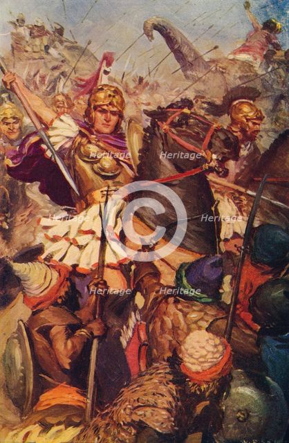 'Alexander at the Battle with Porus', 326 BC (c1912). Artist: Unknown.