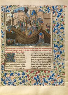 Alexander Attacks the City of Tyre; Livre des fais d'Alexandre le grant, about 1470-1475. Creator: Master of the Jardin de vertueuse consolation