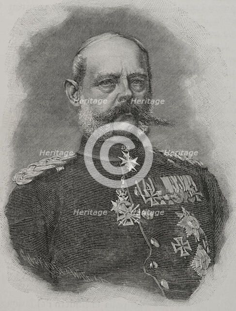 Alexander August Wilhelm von Pape, (1813-1895), Royal Prussian infantry Colonel-General...1891. Creator: Unknown.