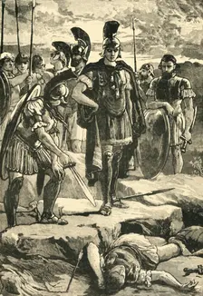 Alexander and the Body of Darius 1890. Creator: Unknown