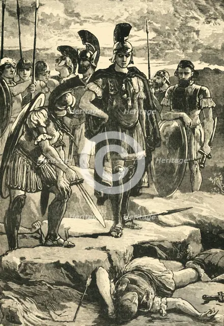 'Alexander and the Body of Darius', 1890.   Creator: Unknown.