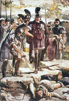 Alexander and the Body of Darius 1890. Creator: Unknown