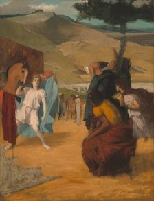 Alexander and Bucephalus, 1861/1862. Creator: Edgar Degas