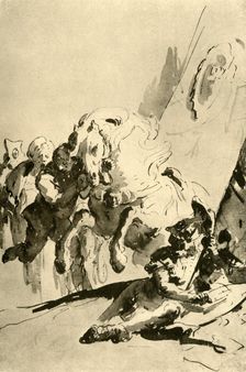 Alexander and Bucephalus mid 18th century, (1928). Artist: Giovanni Battista Tiepolo