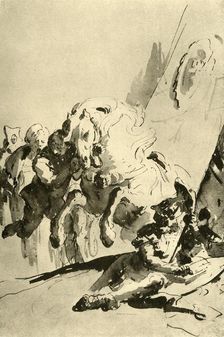 Alexander and Bucephalus mid 18th century, (1928). Artist: Giovanni Battista Tiepolo